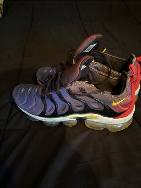 Nike Purple/Red/Yellow VaporMax-Style Sneakers